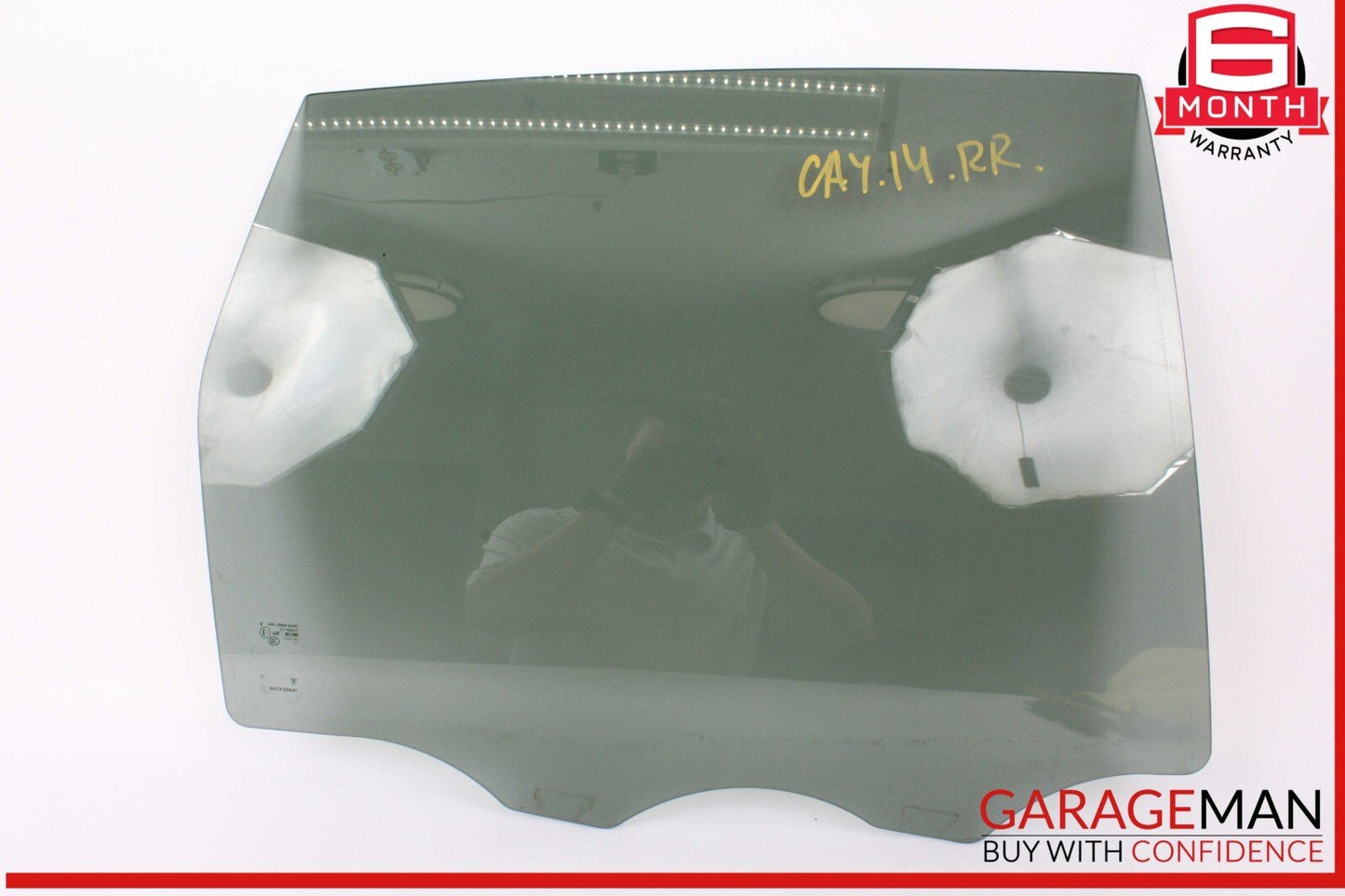11-18 Porsche Cayenne 958 Rear Right Passenger Side Door Window Glass OEM