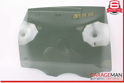 11-18 Porsche Cayenne 958 Rear Right Passenger Side Door Window Glass OEM