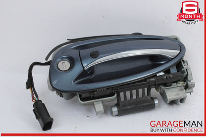 10-16 Porsche Panamera 970 Front Left Driver Exterior Door Handle Blue OEM