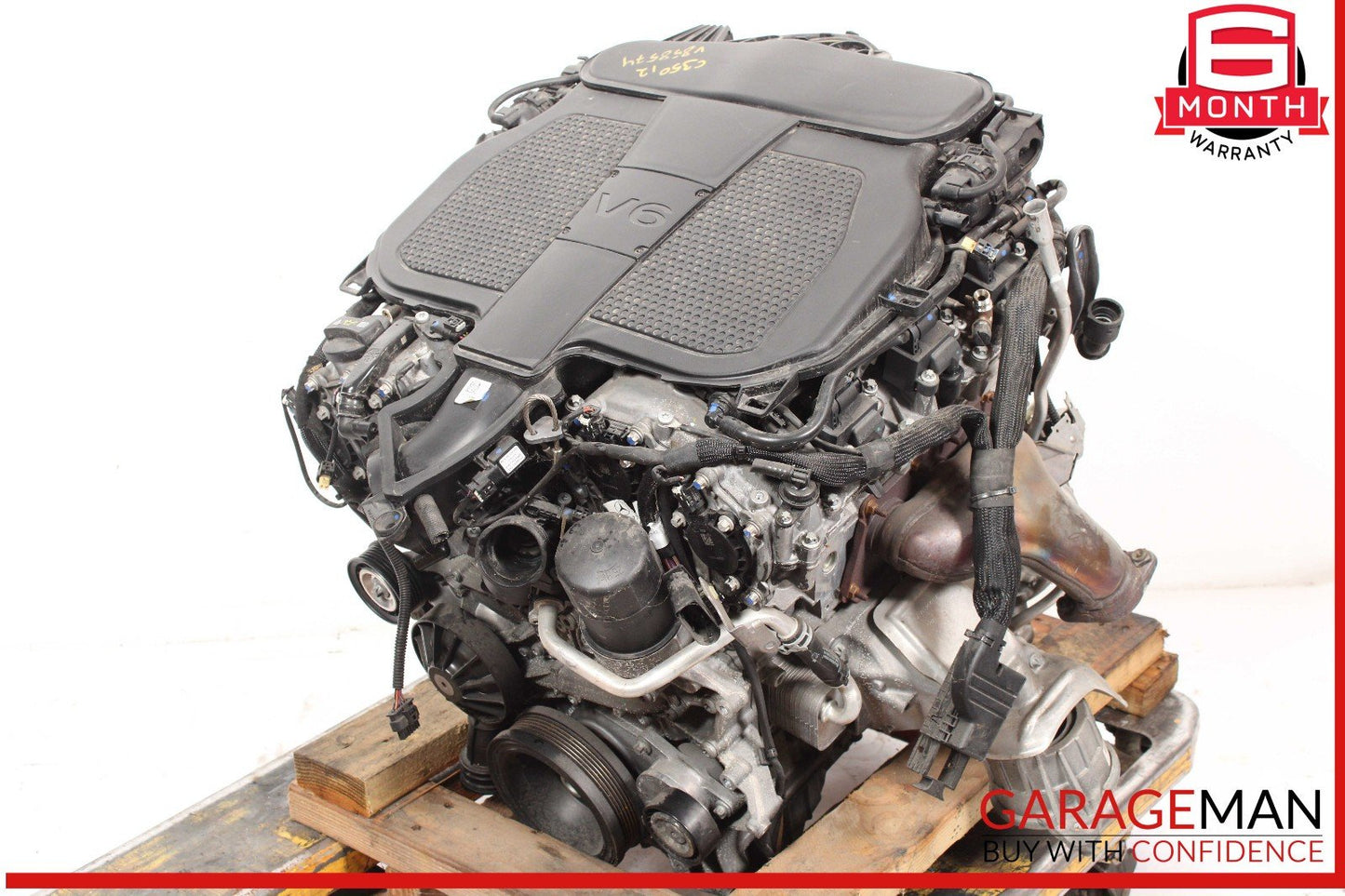 12-16 Mercedes W204 C350 3.5L V6 RWD Engine Motor Block Assembly OEM