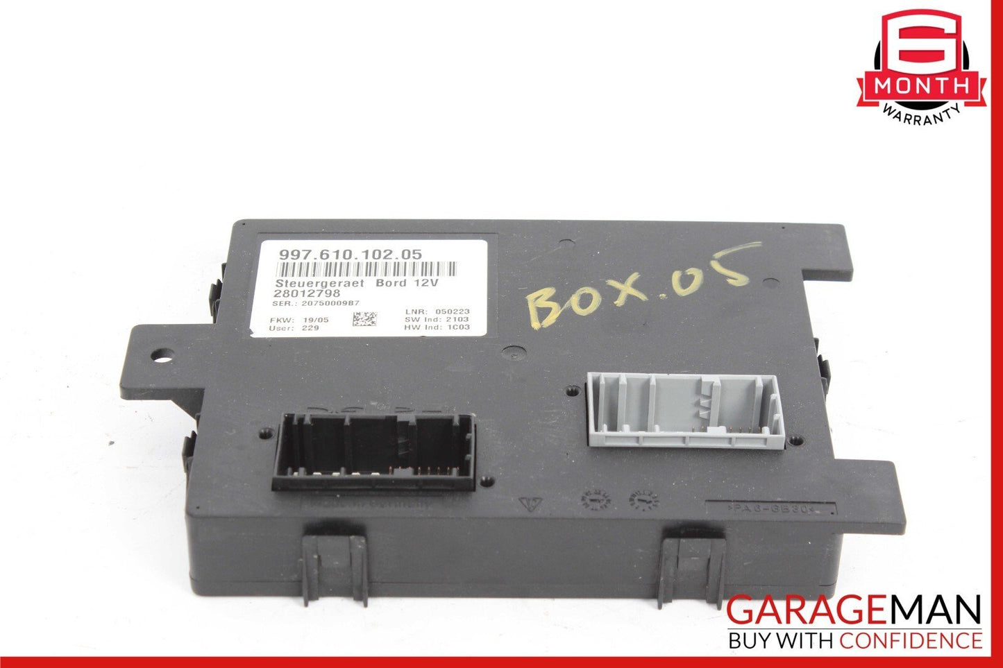 05-12 Porsche  Boxster 987 Carrera 911 Body Electrical System Control Module OEM