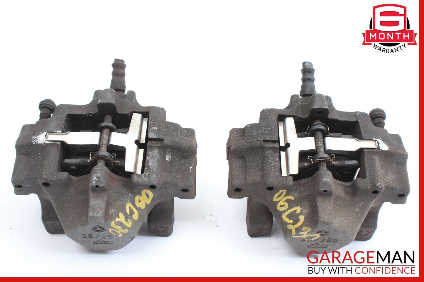 01-11 Mercedes C280 C230 SLK300 Rear Side Brake Caliper Calipers Set of 2 Pc