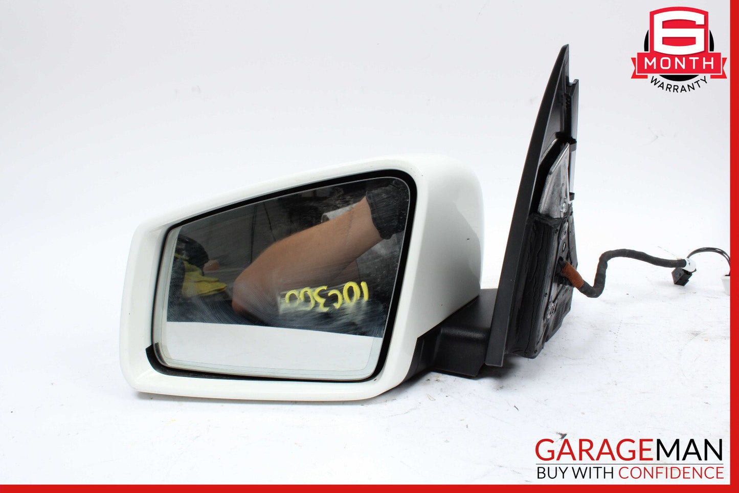 10-11 Mercedes W204 C300 C350 Front Left Side Mirror Door Rear View White OEM