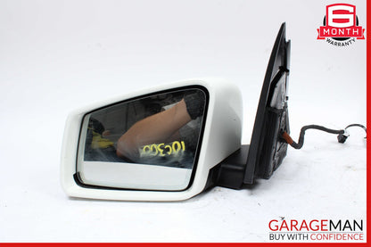 10-11 Mercedes W204 C300 C350 Front Left Side Mirror Door Rear View White OEM