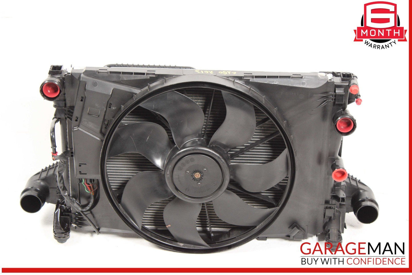 12-15 Mercedes W204 C250 Engine Motor Cooling Radiator A/C AC Condenser Assembly