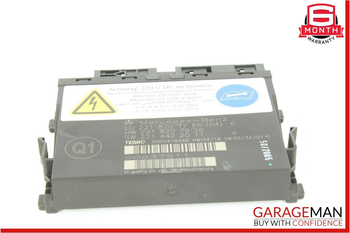 07-09 Mercedes W221 S550 S600 Front Right or Left Seat Computer Control Module