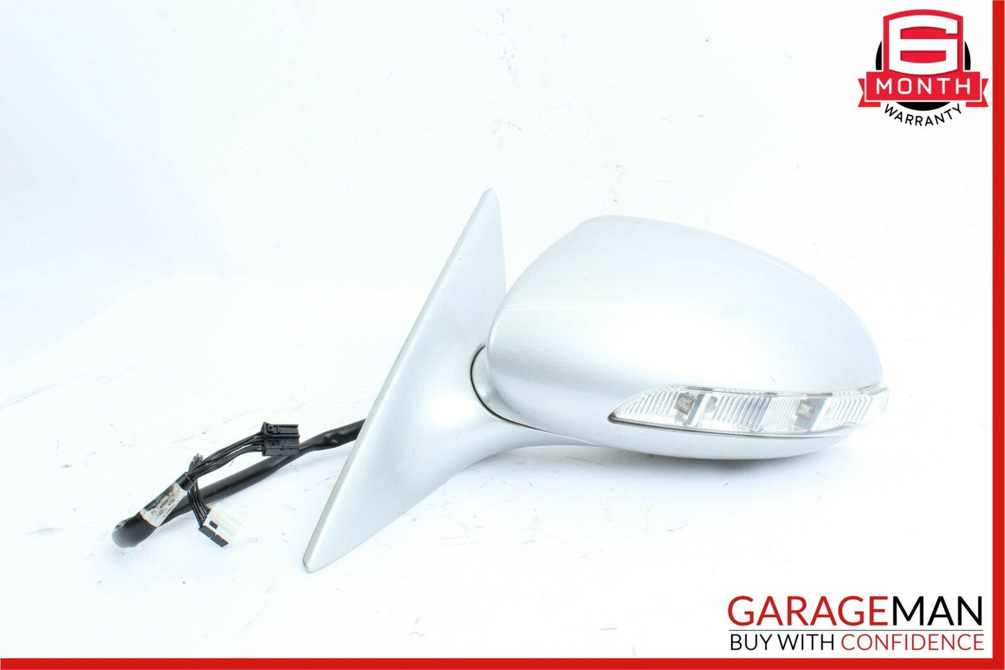 06-08 Mercedes W219 CLS500 Front Left Side Door Mirror Rear View Cubanite Silver