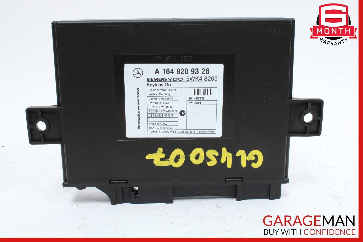 06-12 Mercedes X164 GL550 GL450 ML350 ML550 Keyless Go Controller Module Unit