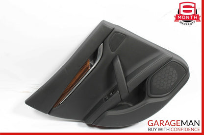 14-17 Maserati Ghibli Rear Left Side Interior Door Trim Panel Assembly Black