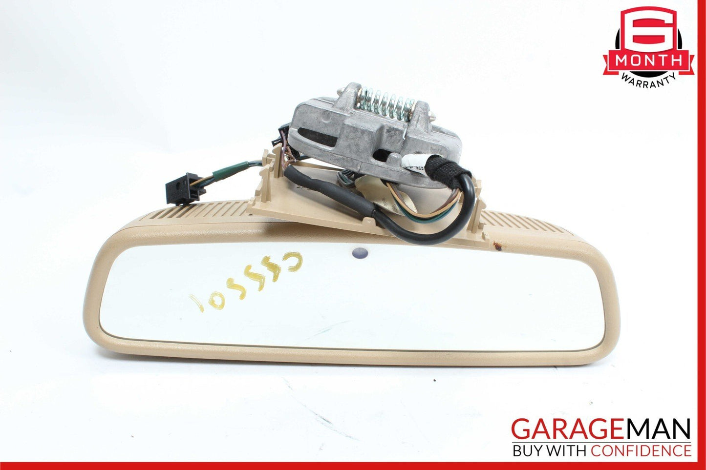 07-13 Mercedes W221 S550 S63 AMG Interior Top Upper Rear View Mirror Brown OEM