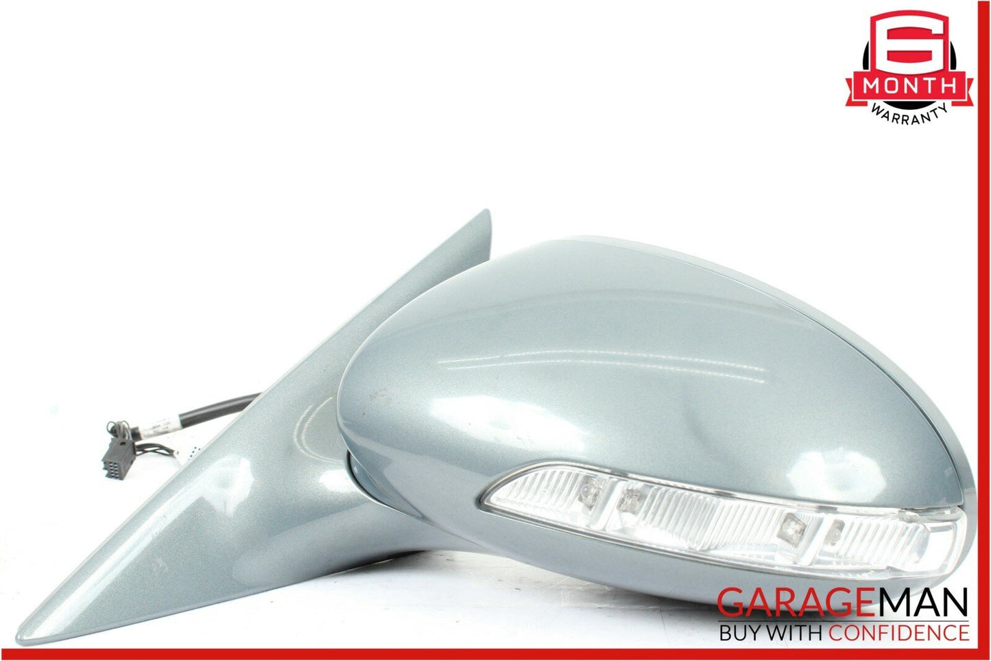 06-08 Mercedes W219 CLS550 Front Left Driver Side Mirror Door Rear View Gray