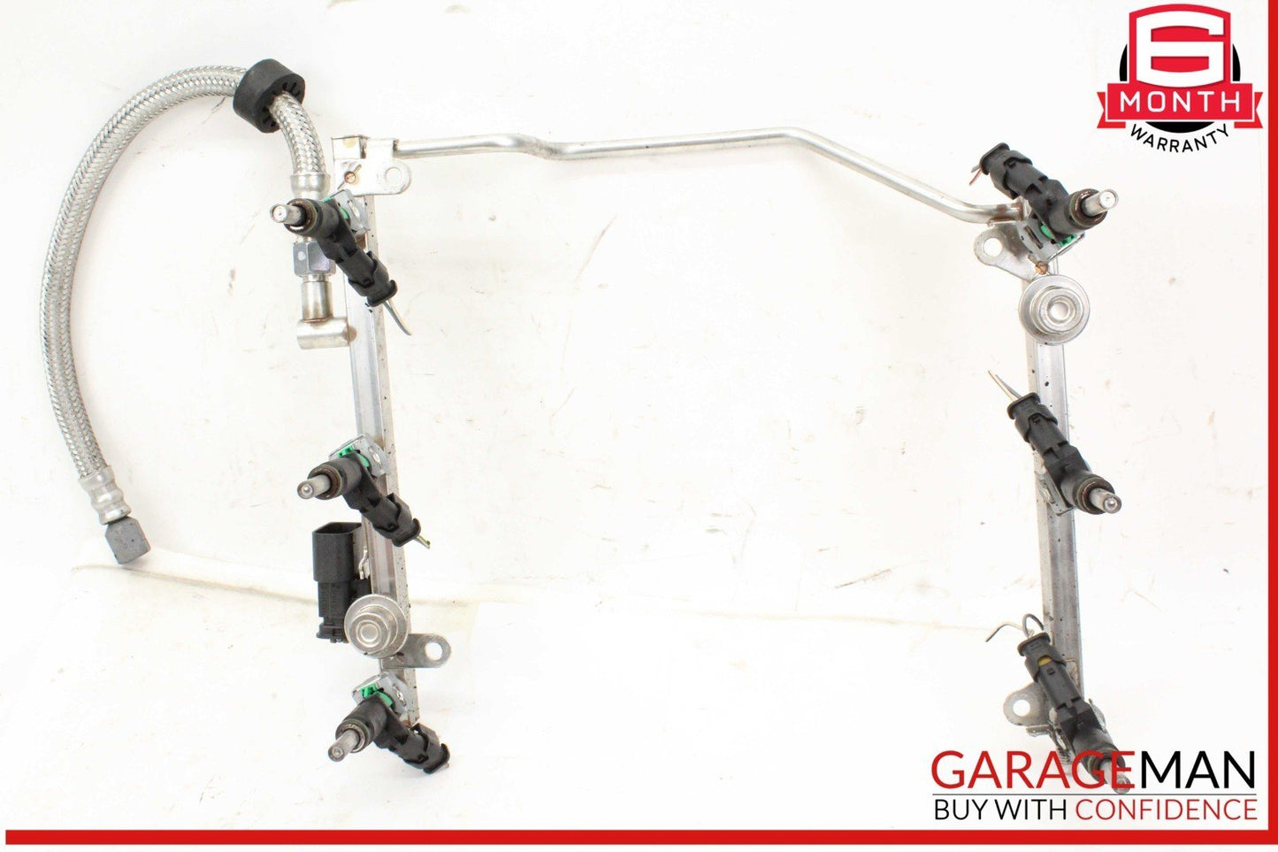 05-12 Mercedes W211 E350 SLK300 Fuel Injector Rail w/ Fuel Injectors OEM