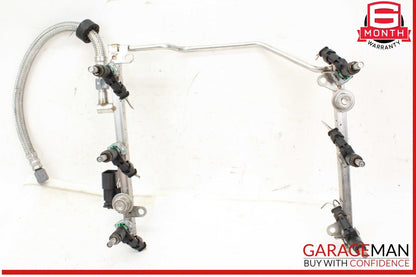 05-12 Mercedes W211 E350 SLK300 Fuel Injector Rail w/ Fuel Injectors OEM