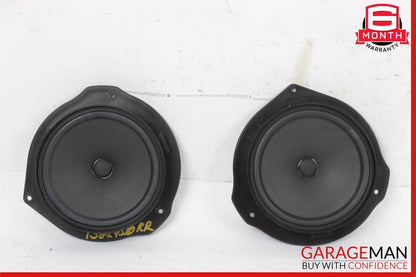 08-15 Mercedes X166 GL450 Front Right & Left Door Sound Speakers Set of 2 OEM