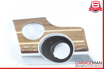 10-16 Porsche Panamera 970 Left Dash Ignition Trim Cover Panel Bezel Wood