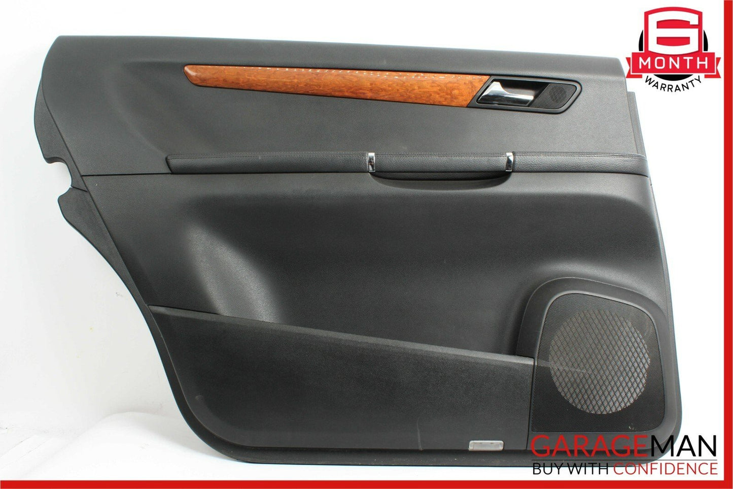 06-10 Mercedes W251 R350 Rear Left Side Complete Interior Door Panel Cover Black