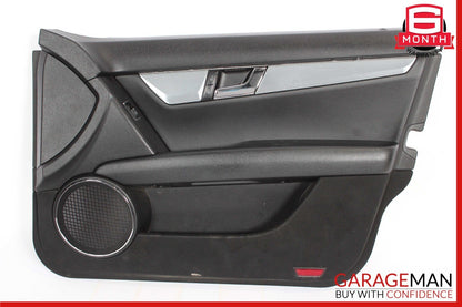 08-14 Mercedes W204 C300 C350 Sedan Front Right Interior Door Panel Black OEM