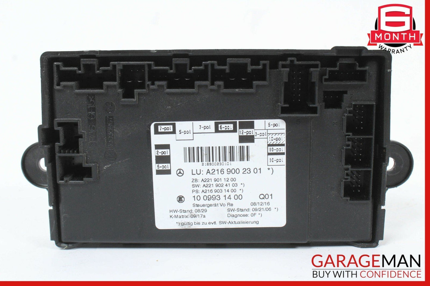 10-14 Mercedes W216 CL550 CL63 AMG CL600 Right Passenger Door Control Module OEM
