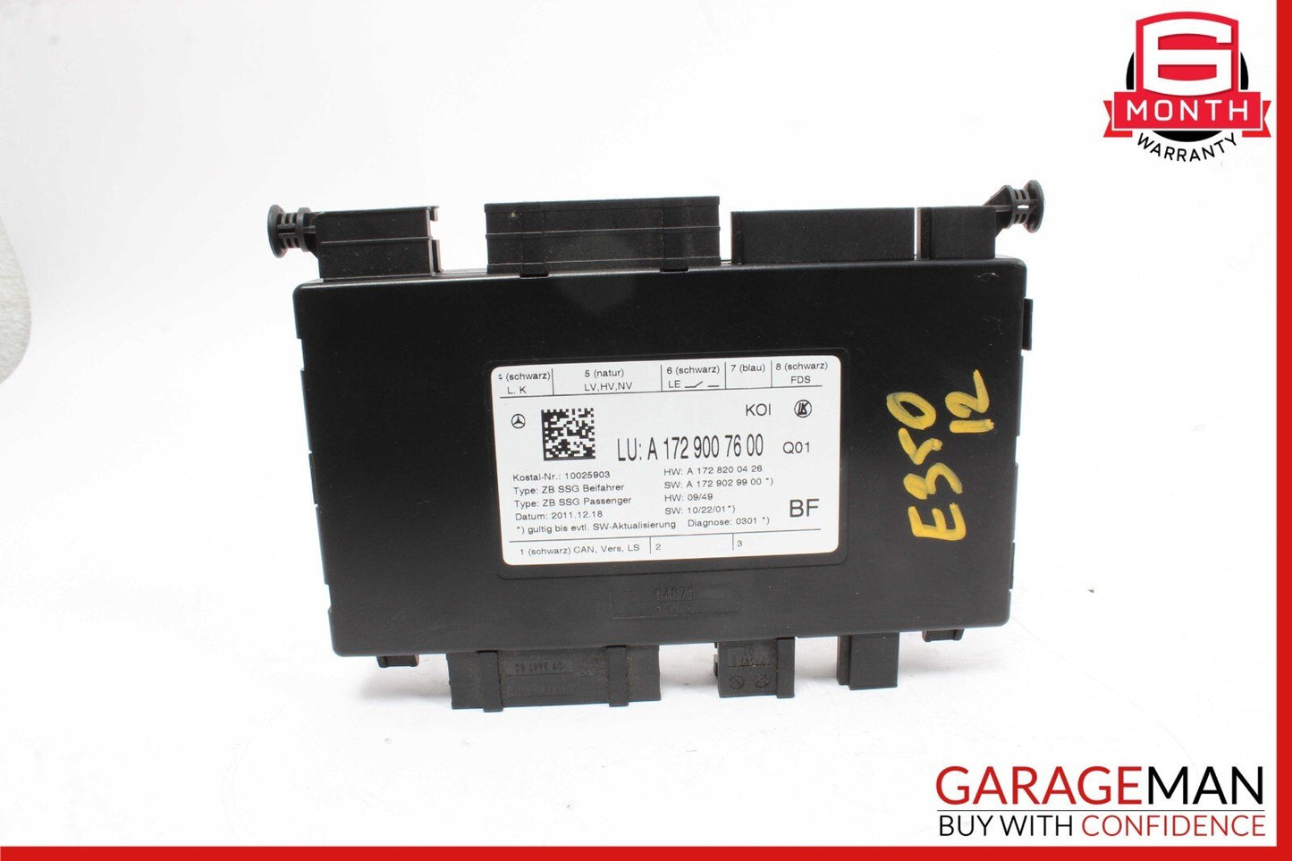 08-20 Mercedes SLC300 CLS500 E350 Front Right Side Seat Control Module Unit