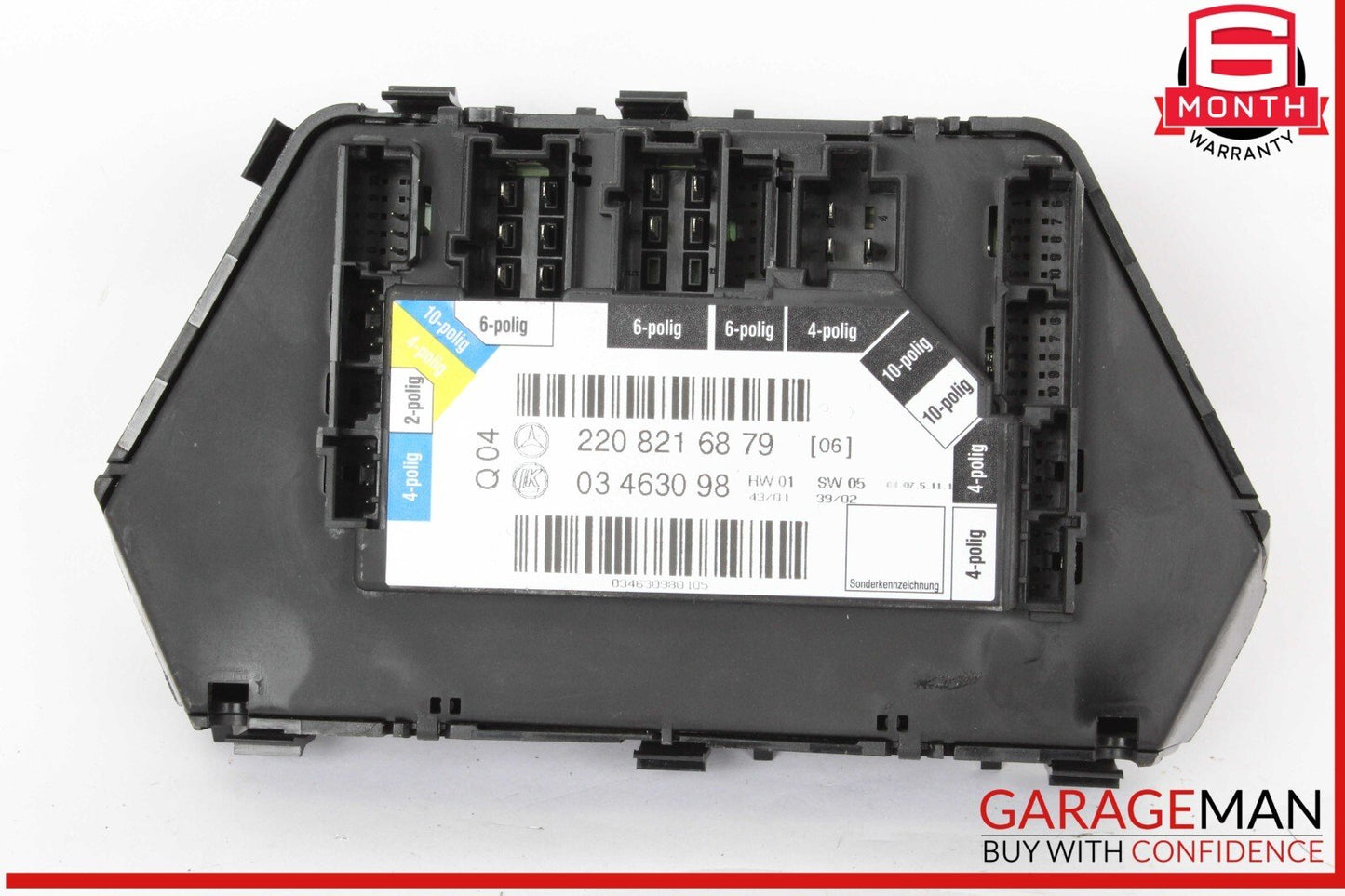 00-06 Mercedes W220 S500 Rear Right Side Seat Door Control Module OEM