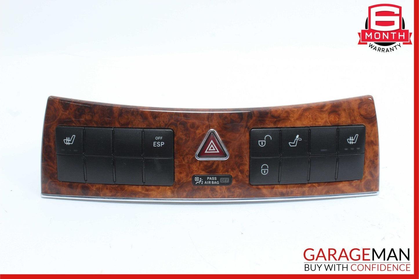 05-09 Mercedes CLK550 CLK350 CLK500 Center Dashboard Control Switch Control Wood