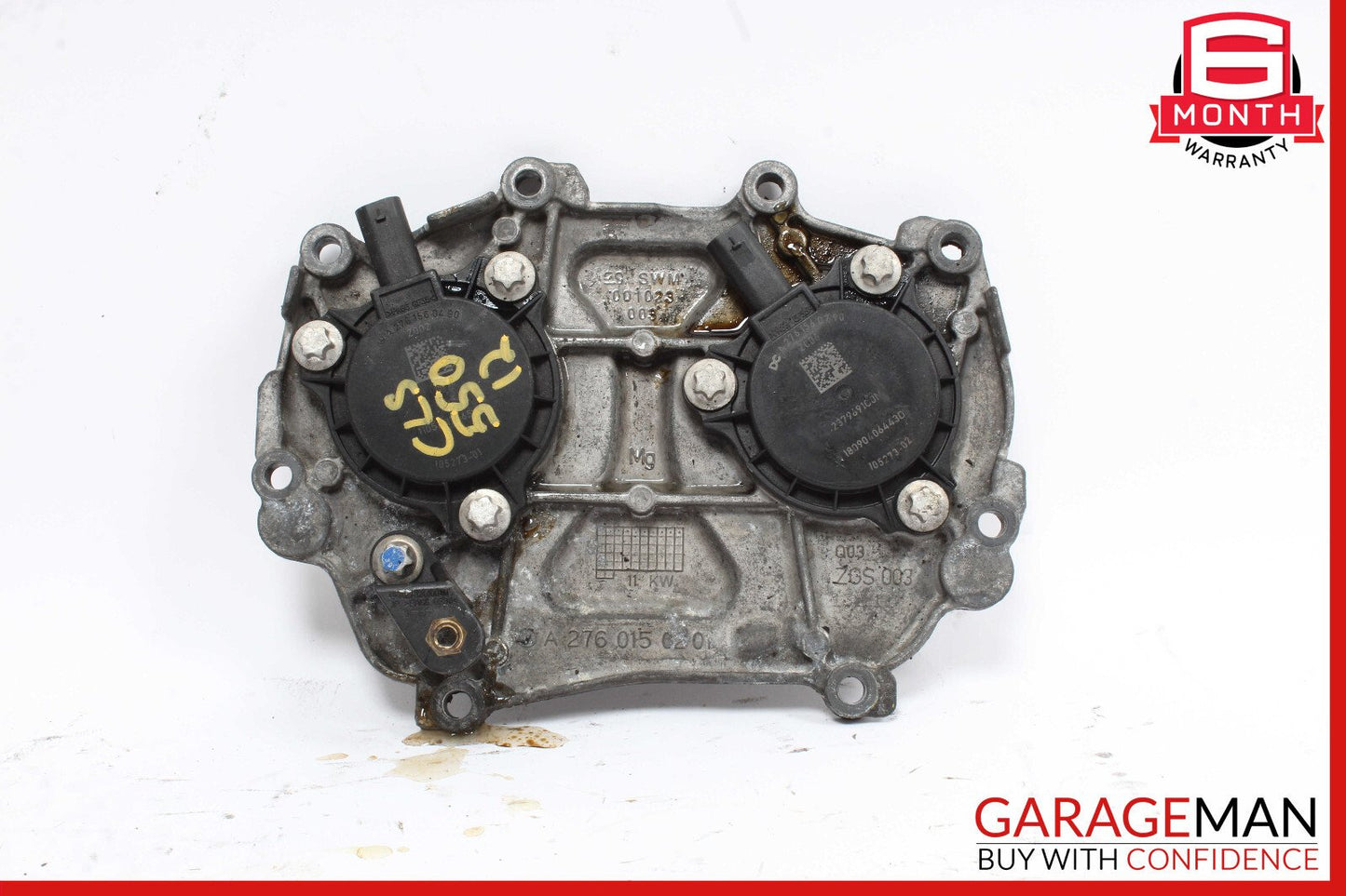 12-18 Mercedes W212 E350 Front Left or Right Engine Timing Chain Cover Plate OEM