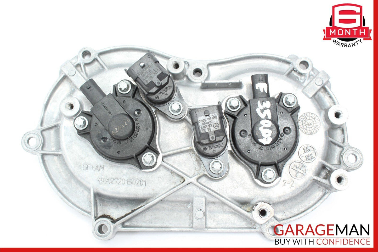 05-13 Mercedes W211 E350 Front Left Side Engine Timing Chain Cover Plate OEM