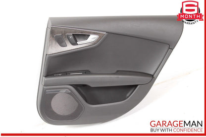 12-18 Audi A7 Rear Right Passenger Side Interior Door Panel Trim Cover OEM