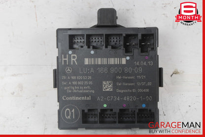 12-19 Mercedes X166 GL450 ML400 GLE350 Rear Right Side Door Control Module Unit