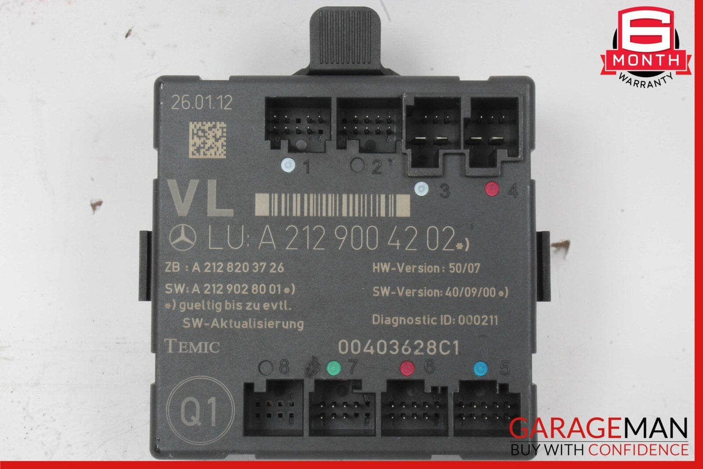 08-18 Mercedes W212 E350 SLK350 Front Left Side Door Control Module Unit OEM
