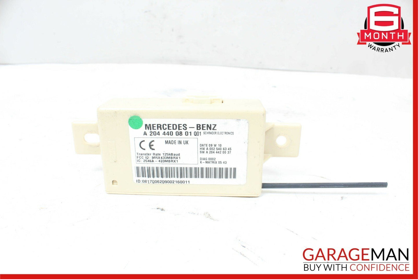 08-11 Mercedes X204 GLK350 Tire Pressure Monitoring System TPMS Receiver OEM