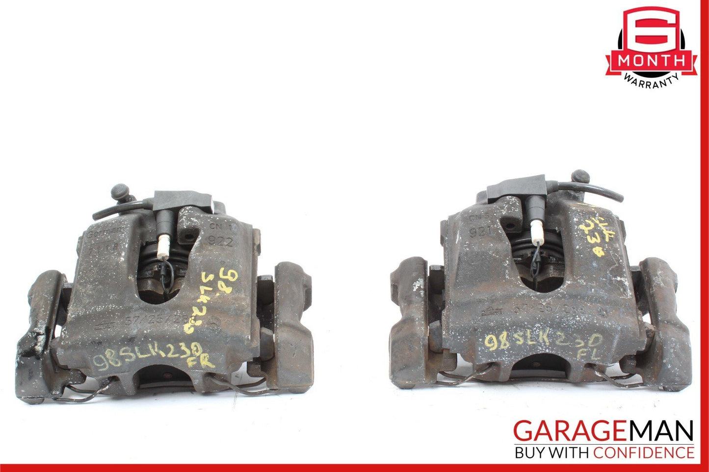 97-04 Mercedes R170 SLK230 SLK320 Front Left & Right Brake Calipers Set of 2 OEM