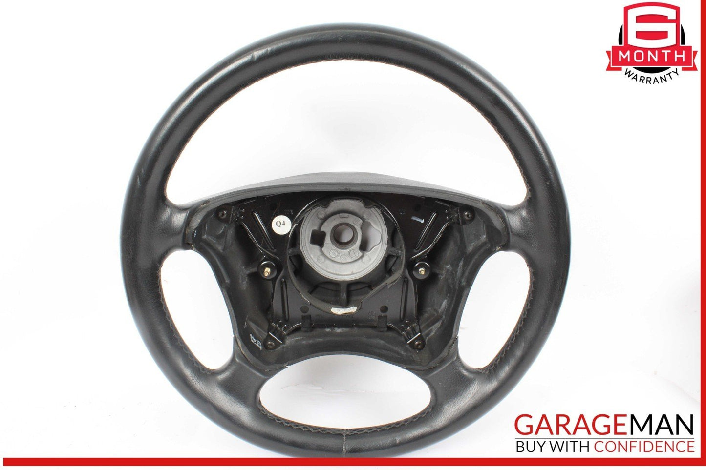 00-03 Mercedes W210 E320 E430 CLK320 4 Spoke Driver Steering Wheel Black OEM