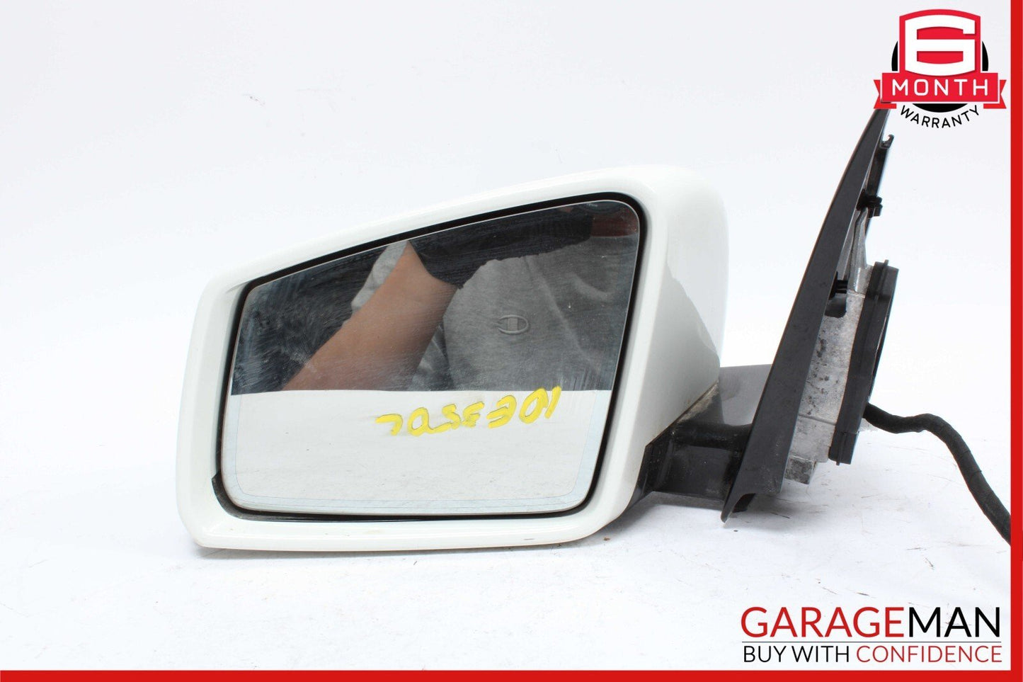 10-13 Mercedes W212 E350 E550 Left Driver Side Rear View Door Mirror White OEM