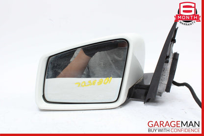 10-13 Mercedes W212 E350 E550 Left Driver Side Rear View Door Mirror White OEM