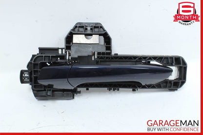 12-14 Mercedes W204 C250 C300 Rear Left Side Exterior Door Handle Blue OEM