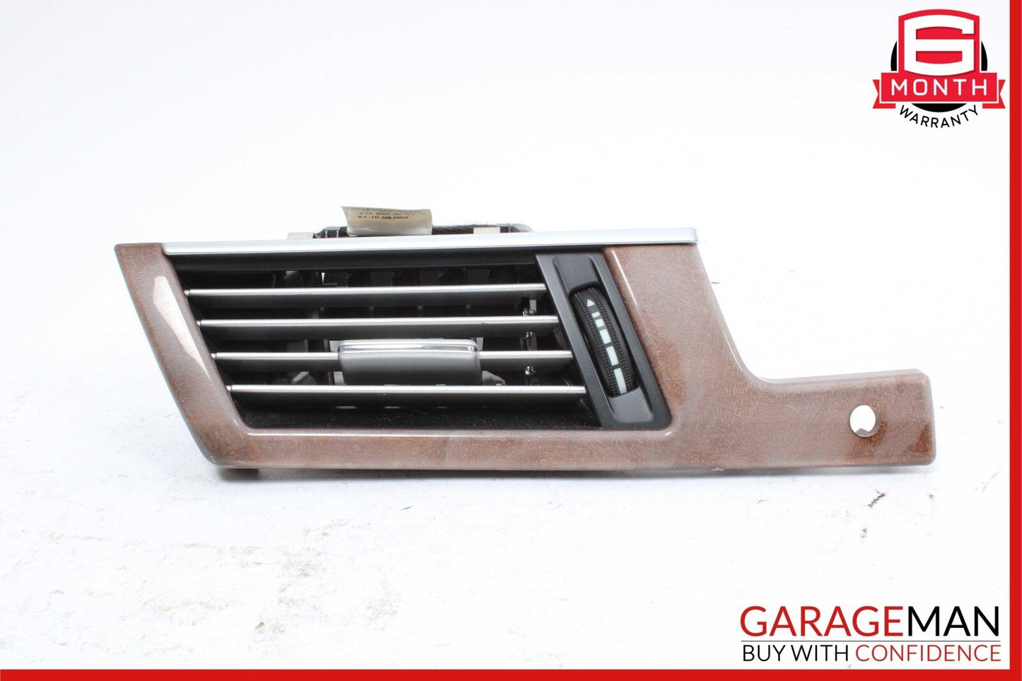 10-13 Mercedes W212 E350 E550 Front Left Side Dash AC A/C Air Vent Trim Wood