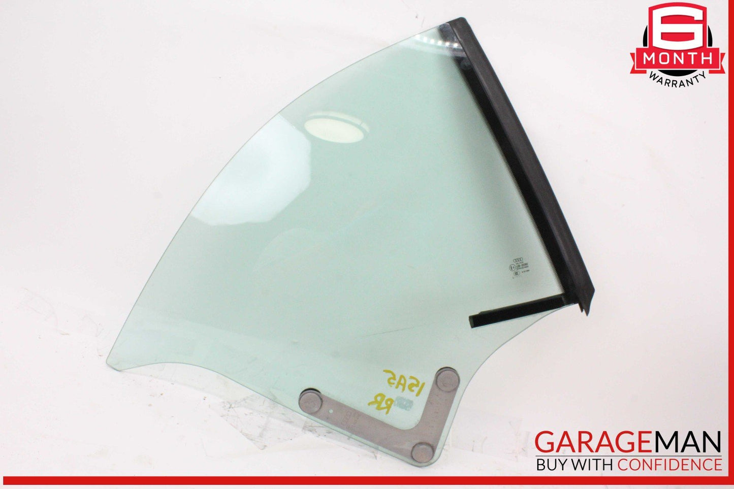 10-17 Audi A5 Convertible Rear Right Quarter Window Glass OEM