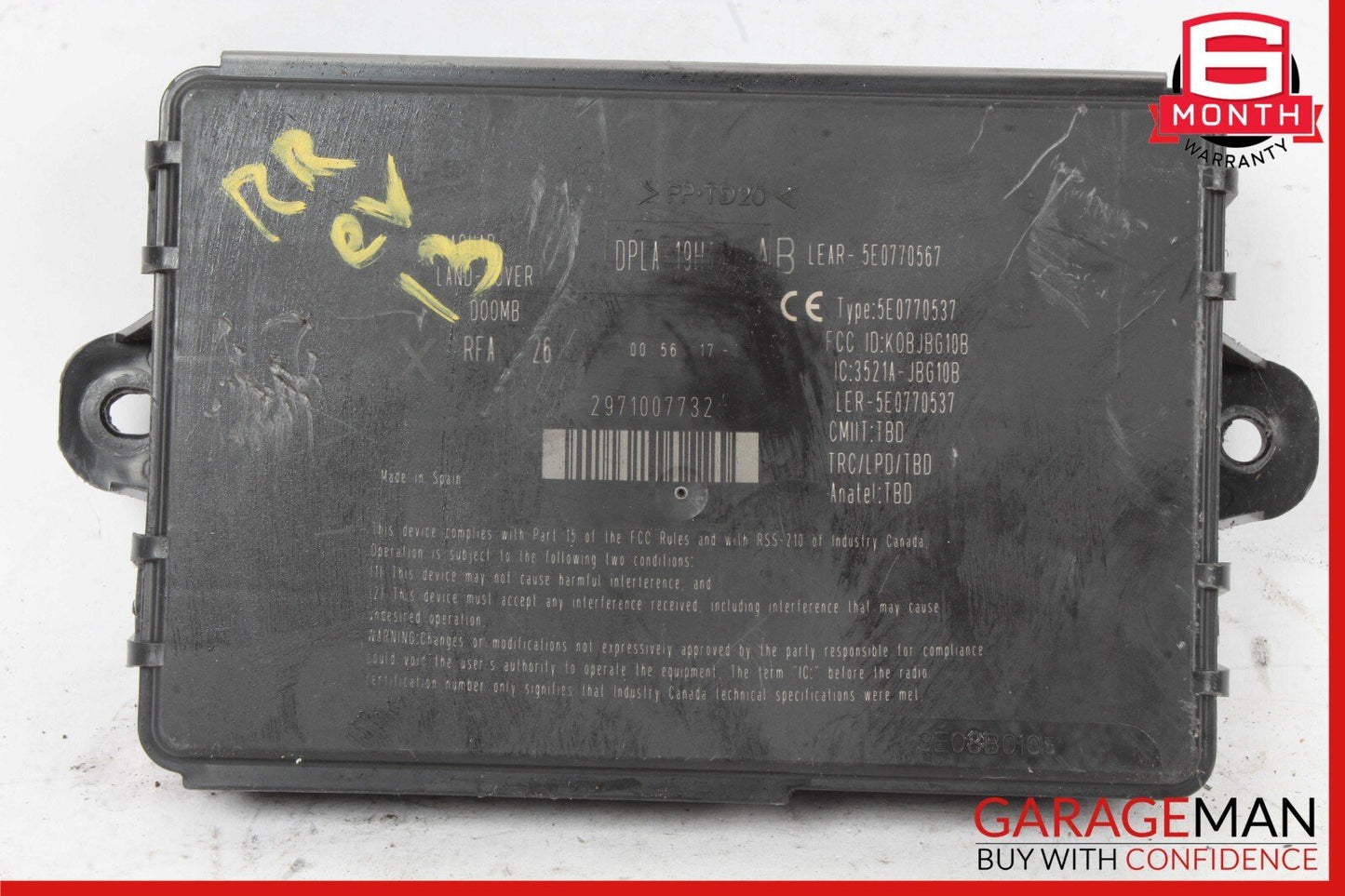 12-13 Range Rover Evoque L538 Theft Locking Control Module Unit BJ3219H440BG OEM