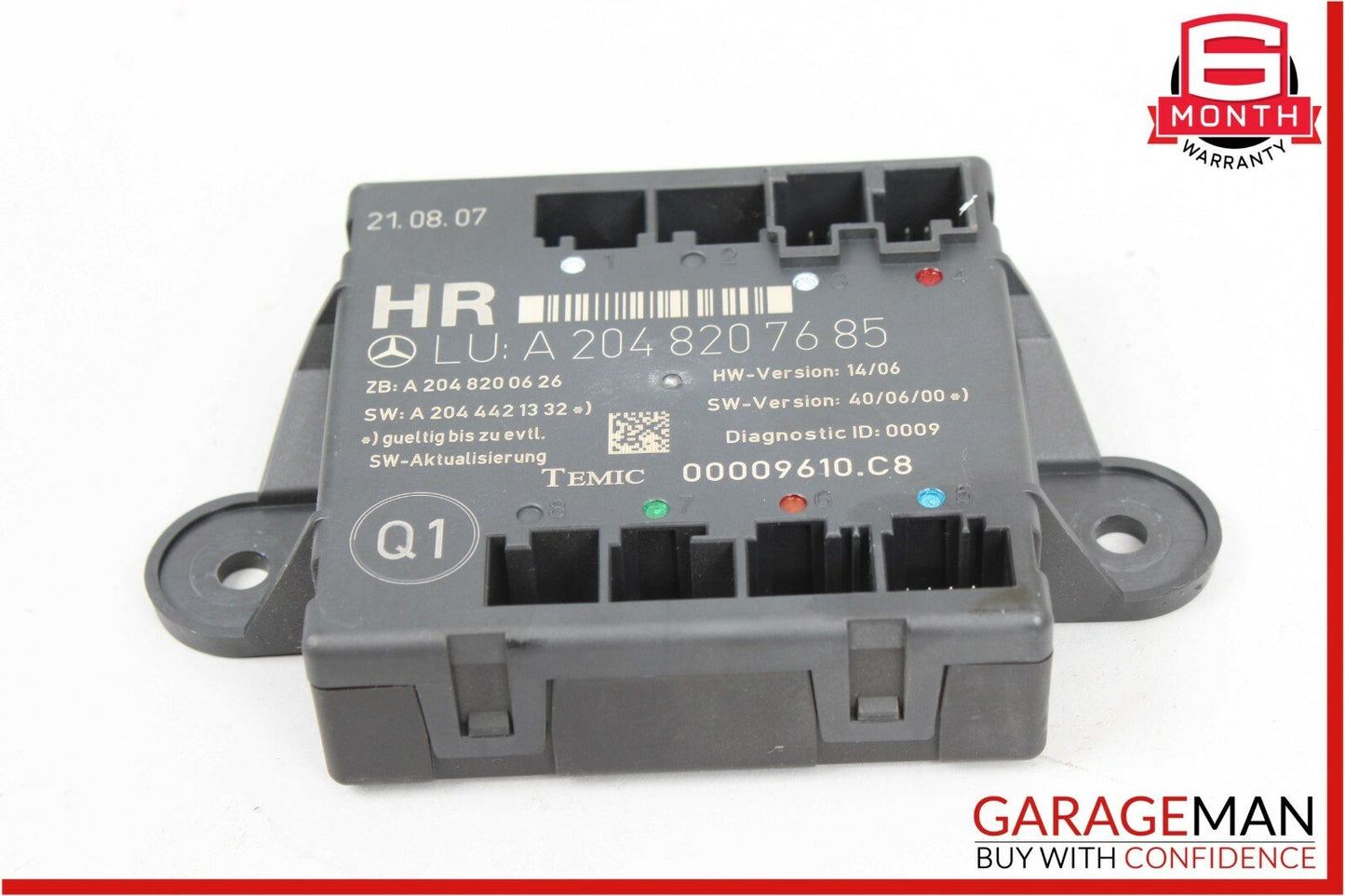08-11 Mercedes W204 C300 C250 Rear Right Passenger Side Door Control Module OEM