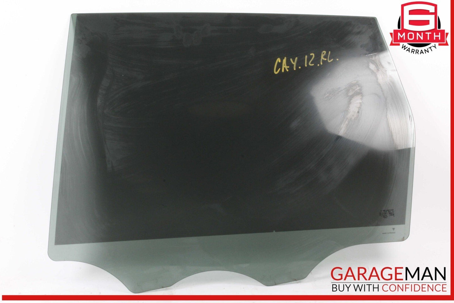 11-18 Porsche Cayenne 958 Hybrid S Rear Left Driver Side Door Window Glass OEM
