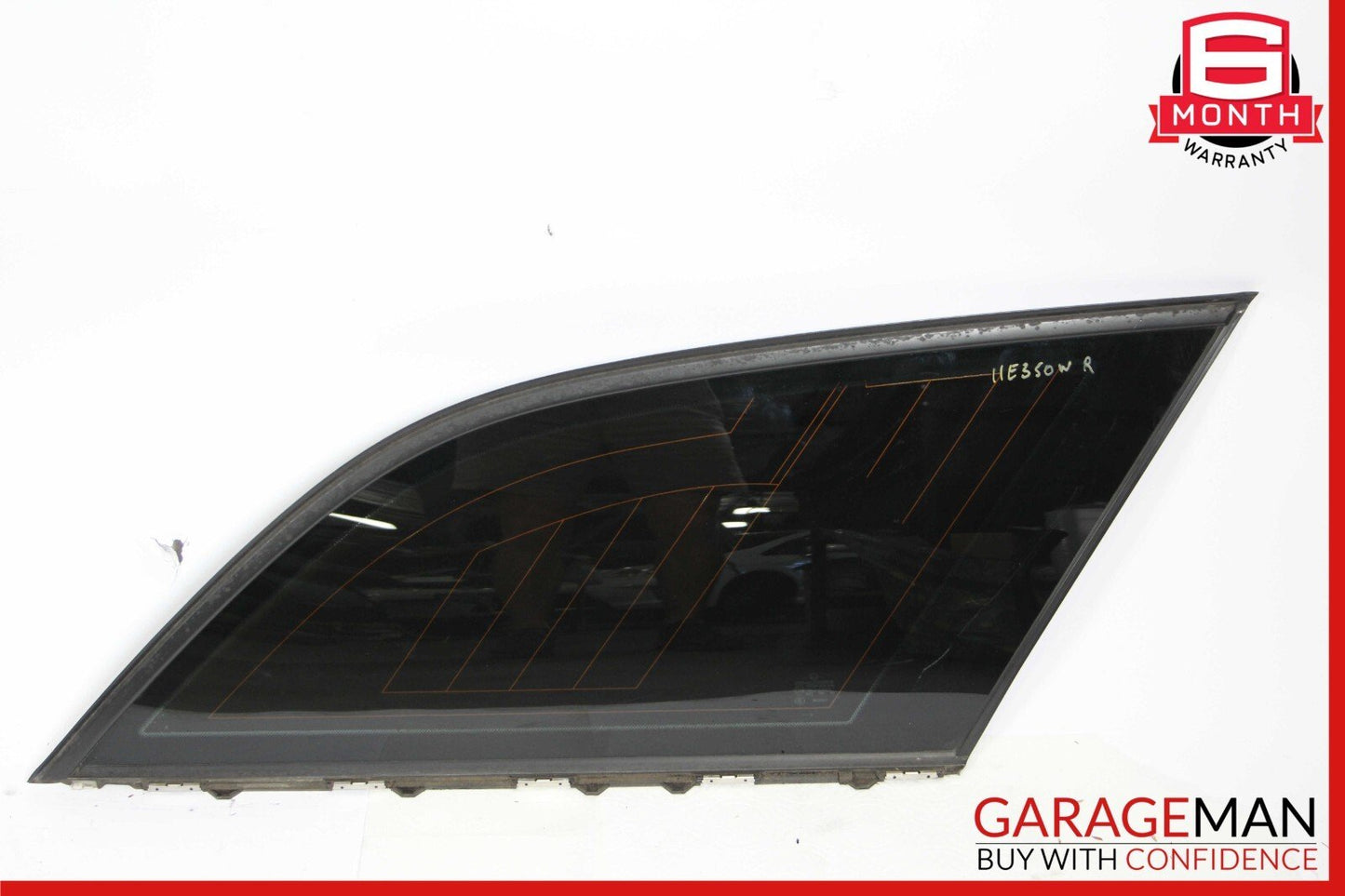 11-17 Mercedes W212 E350 Wagon Rear Right Side Door Quarter Window Glass Tinted