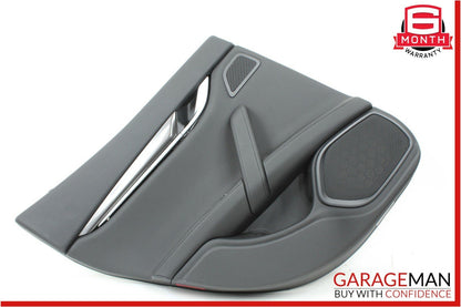 14-17 Maserati Ghibli Rear Left Driver Side Complete Interior Door Panel Black