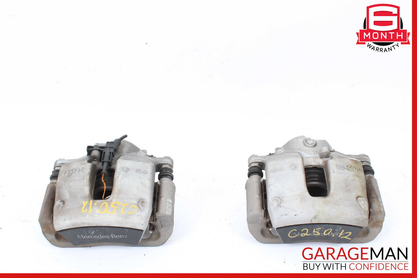 08-14 Mercedes W204 C250 C300 Front Brake Calipers Left and Right Set OEM