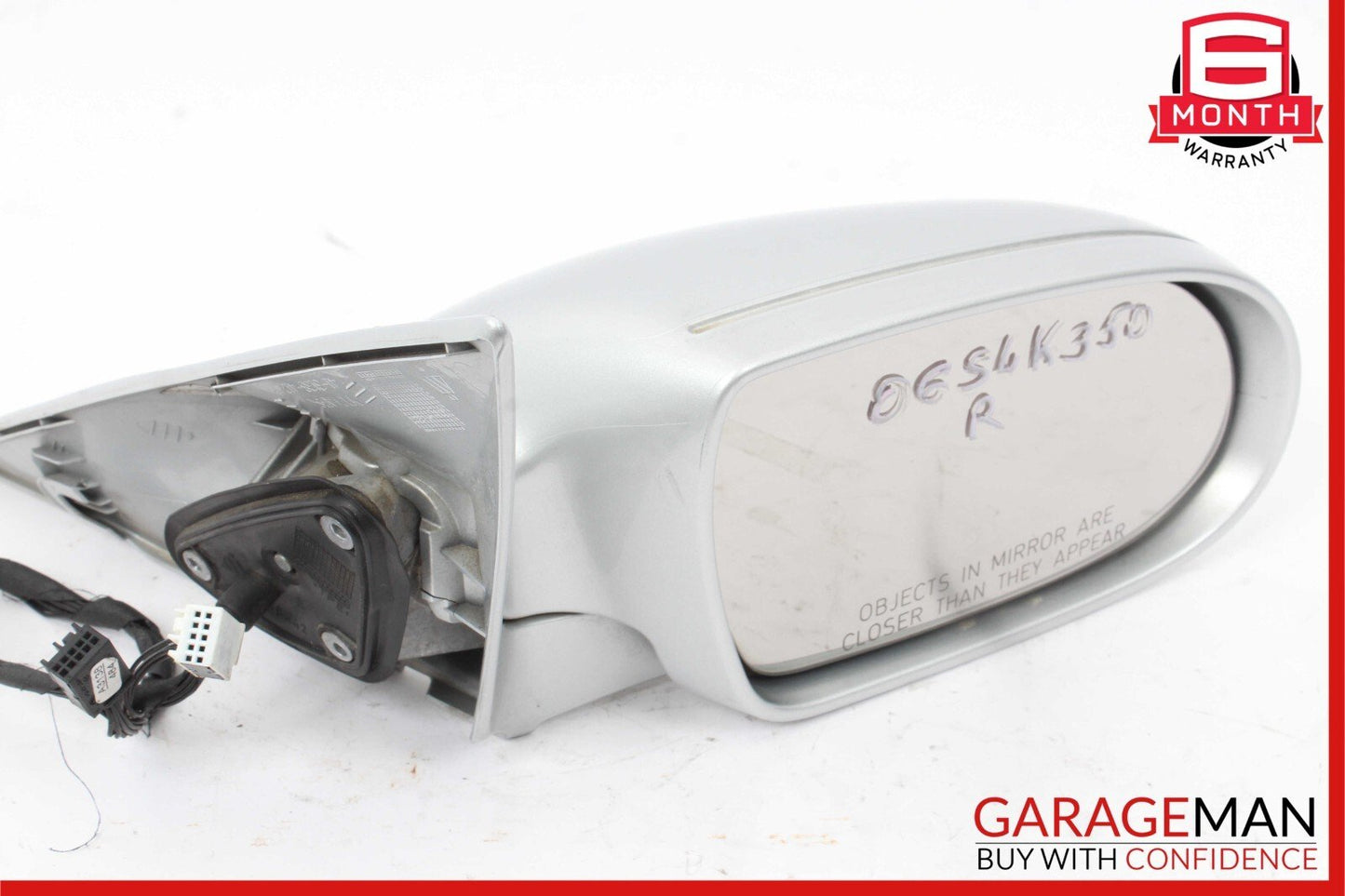 05-08 Mercedes R171 SLK280 SLK350 Front Right Side Mirror Door Rear View Silver