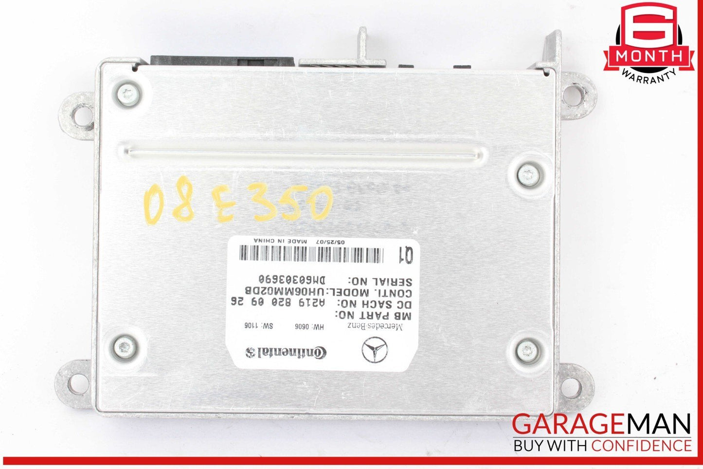 06-12 Mercedes W211 E350 ML350 Communication Control Module 2198200926 OEM