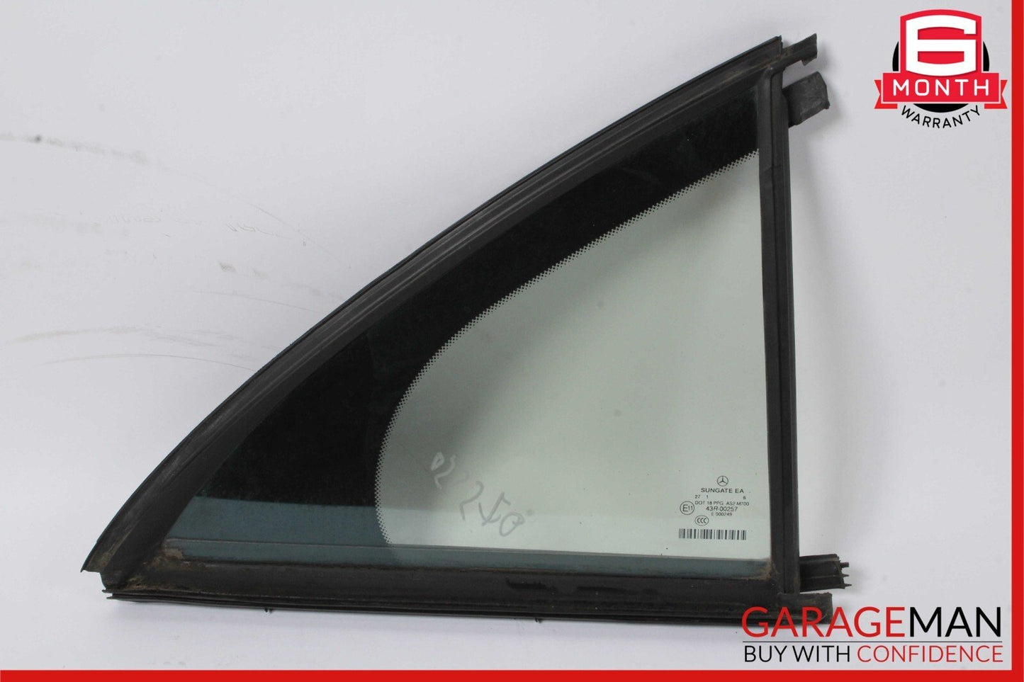 07-13 Mercedes W221 S350 S550 Rear Right Side Door Quarter Window Auto Glass