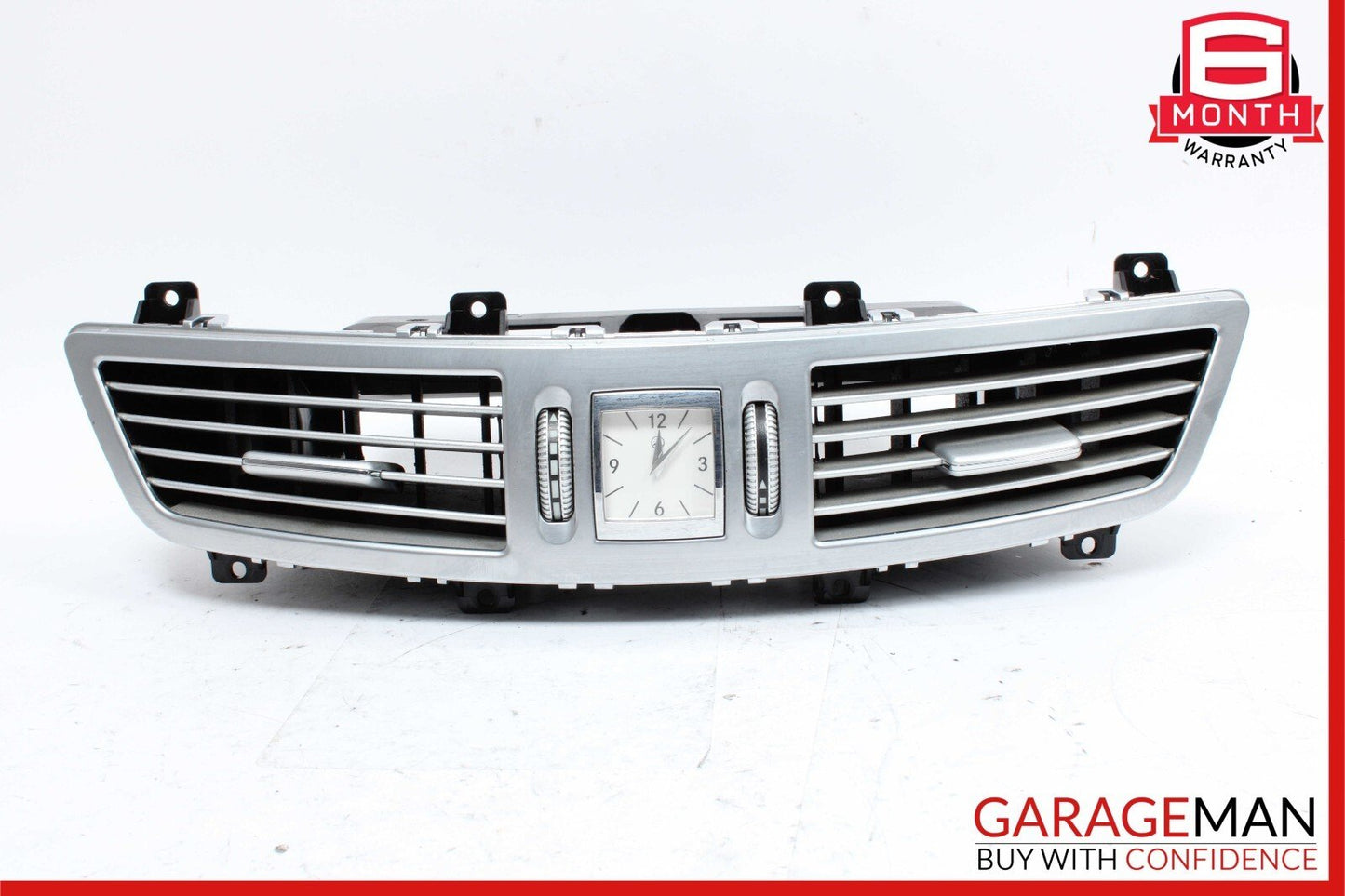 07-13 Mercedes W221 S550 Center Dash Air Vent AC A/C Clock Trim Cover Assembly