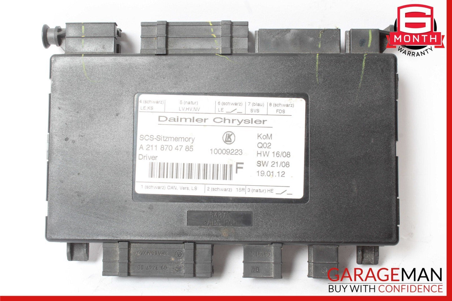03-12 Mercedes R350 ML500 GL350 E350  Front Left Side Seat Control Module Unit
