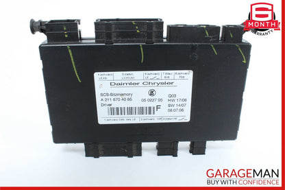 03-12 Mercedes GL320 E350 CLS550 E550 GL450 Front Left Side Seat Control Module